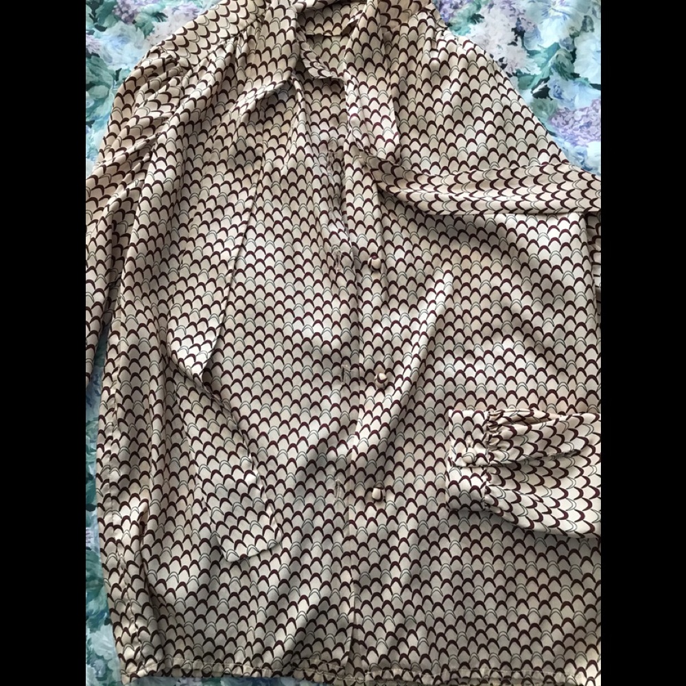 80s Hand Sewn Bow Blouse - Picture 8 of 10